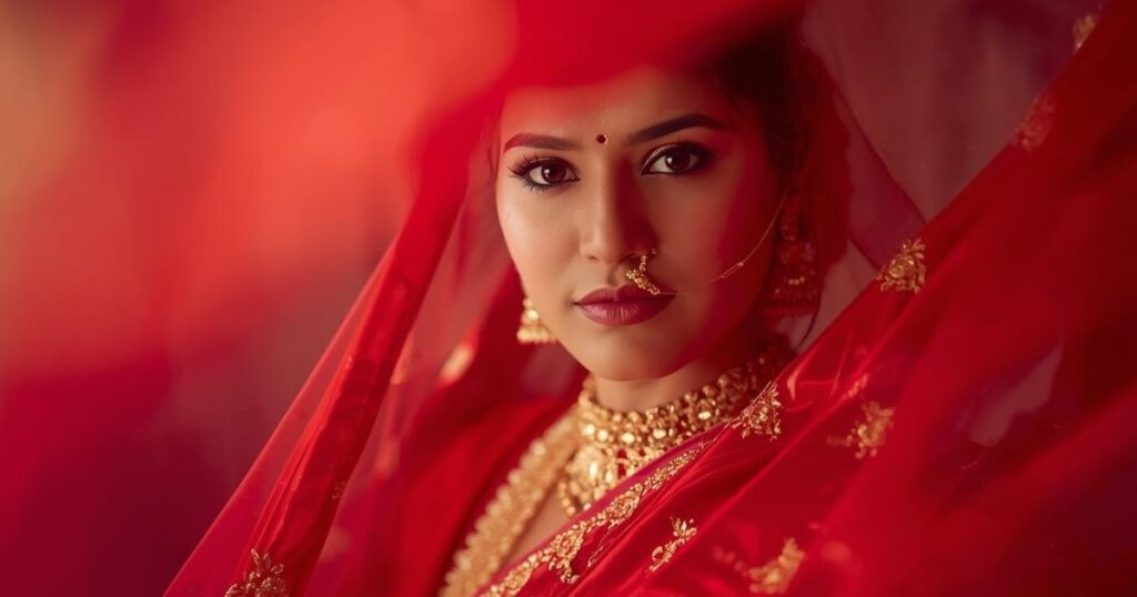 লাল-শাড়ি-নিয়ে-ক্যাপশন