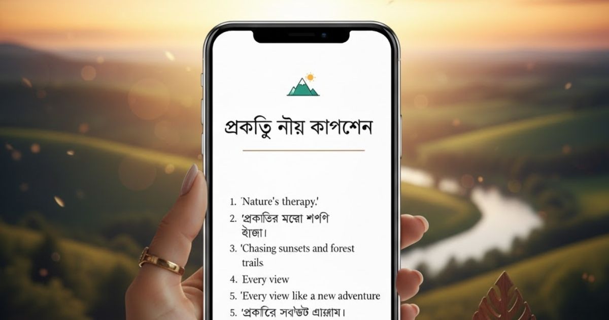 ৪৯০-সেরা-প্রকৃতি-নিয়ে-ক্যাপশন-হৃদয়-ছোঁয়া-লাইনগুলি